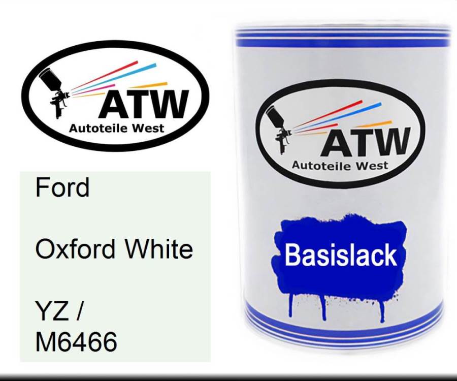 Ford, Oxford White, YZ / M6466: 500ml Lackdose, von ATW Autoteile West.